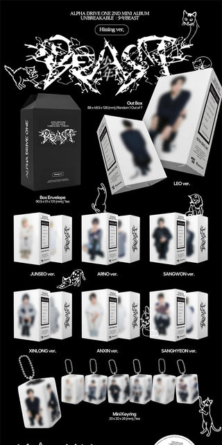 ALPHA DRIVE ONE  - 2nd Mini Album [UNBREAKABLE : 少年BEAST] HISSING VER.