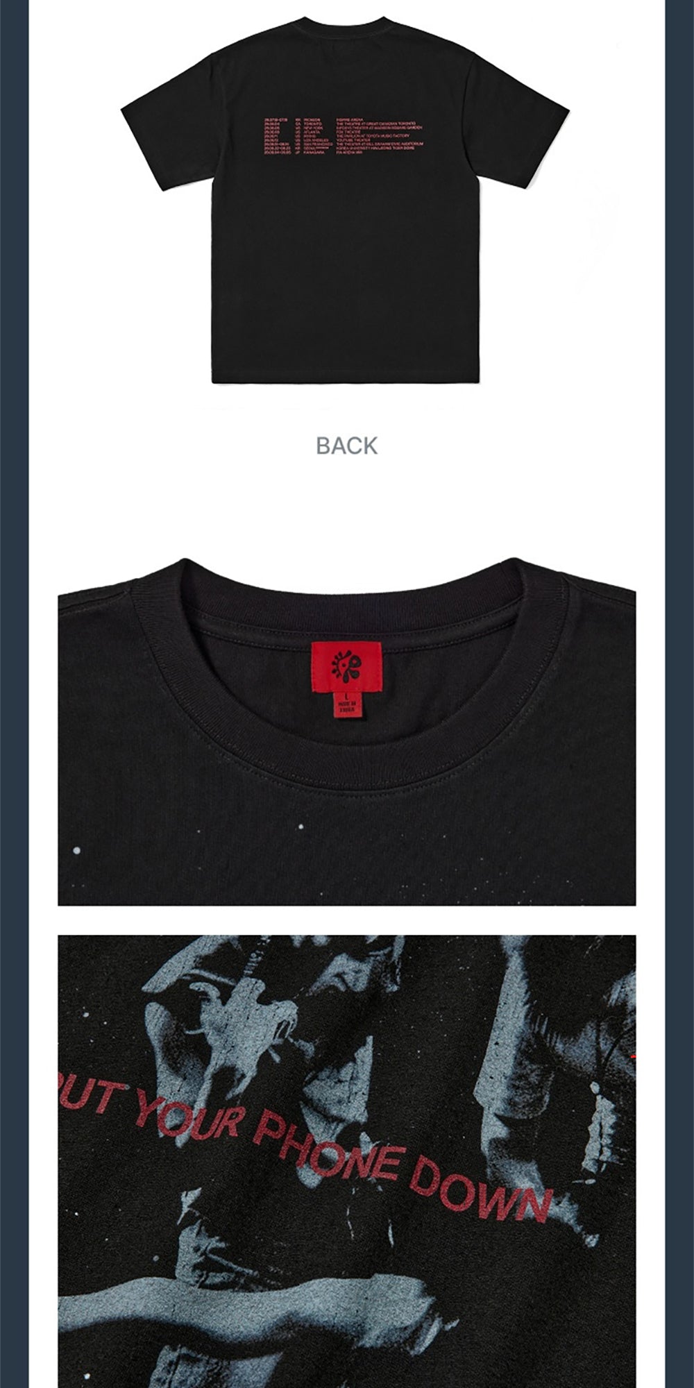 CORTIS - TOUR Routing T-Shirt (Black) [2026 PUT YOUR PHONE DOWN