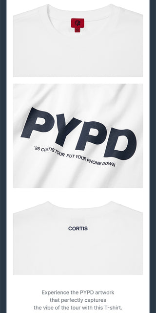 CORTIS - PYPD T-Shirt (White) [2026 PUT YOUR PHONE DOWN CORTIS TOUR MD]