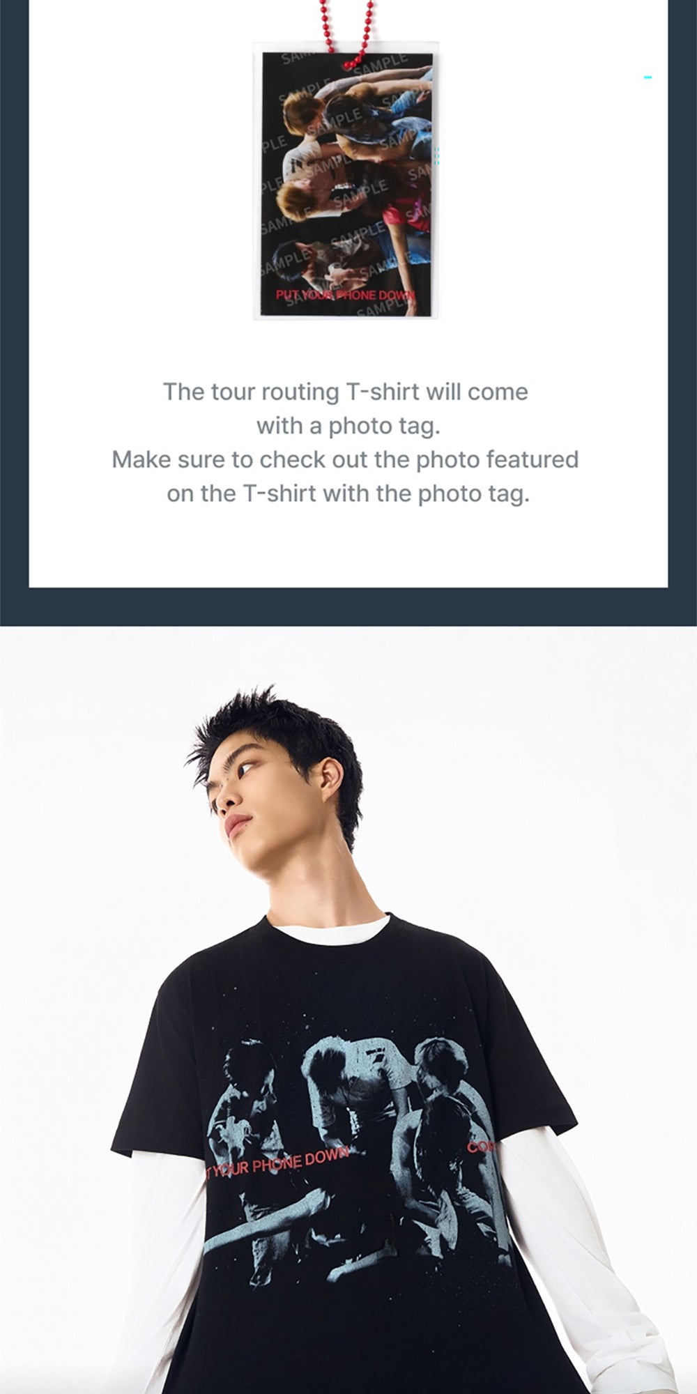 CORTIS - TOUR Routing T-Shirt (Black) [2026 PUT YOUR PHONE DOWN
