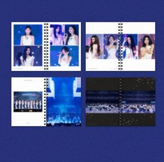 Collage of images featuring people on a blue background