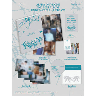 ALPHA DRIVE ONE  - 2nd Mini Album [UNBREAKABLE : 少年BEAST] CALENDAR VER.