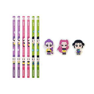 KPop Demon Hunters - Pencil and Eraser Set