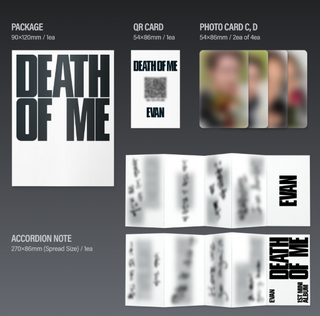 EVAN - 1st Mini Album DEATH OF ME (Weverse Albums Ver.)