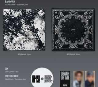 EVAN - 1st Mini Album DEATH OF ME (BANDANA Ver.)