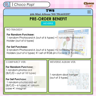 TWS - 5th Mini Album 'NO TRAGEDY' (WEVERSE ALBUMS VER.)