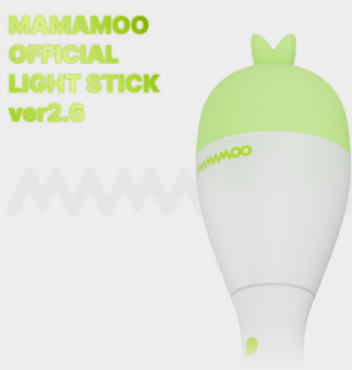 Light stick with 'MAMAMOO' branding on a white background