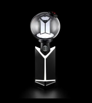 Black and white lamp with a unique design on a black background