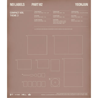 TOMORROW X TOGETHER YEONJUN - 2nd Mini Album NO LABELS: PART 02 (Compact Ver.)