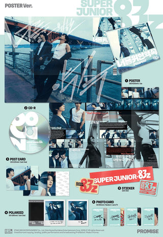 SUPER JUNIOR-83z - 1st Mini Album PROMISE (Poster Ver.)