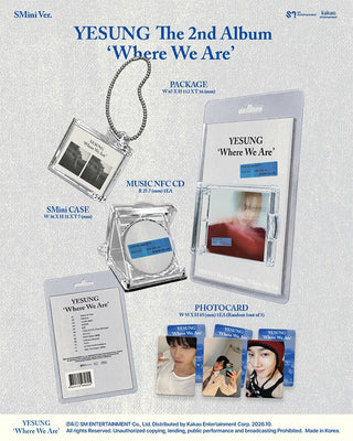 YESUNG - The 2nd Album WHERE WE ARE (SMini Ver.)