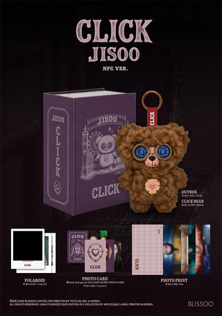 BLACKPINK JISOO - Single Album  [CLICK] CLICK BABY BEAR NFC VER.