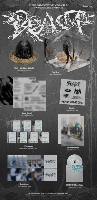ALPHA DRIVE ONE  - 2nd Mini Album [UNBREAKABLE : 少年BEAST] NEST VER.
