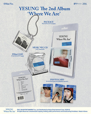 YESUNG - The 2nd Album WHERE WE ARE (SMini Ver.)