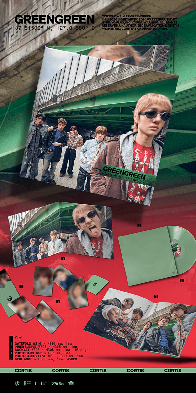 CORTIS - 2nd EP GREENGREEN – CHOCOKPOPSHOP