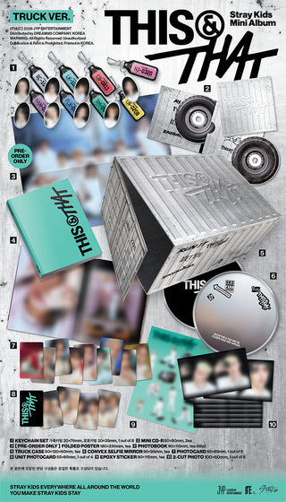 Stray Kids - 10th Mini Album THIS & THAT (TRUCK Ver.) Limited Edition