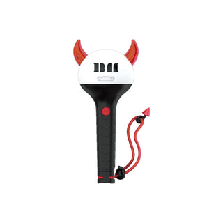 Paddle ball with devil horns and red tail on a white background BABYMONSTER official light stick