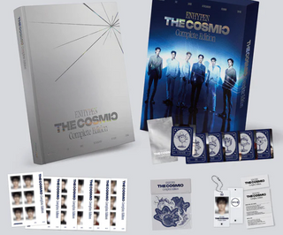 ENHYPEN 'The Cosmic' Complete Edition packaging with multiple items on a white background