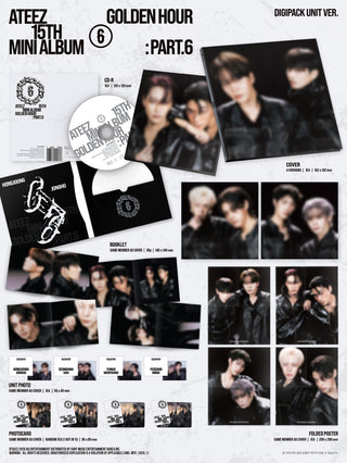 ATEEZ - 15th Mini Album [GOLDEN HOUR : PART.6] (DIGIPACK UNIT VER.)