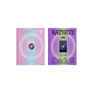 Two 'Katseye' books on a white background KATSEYE SIS Soft Is Strong photobook