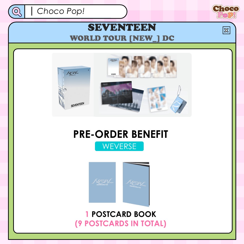 SEVENTEEN - SEVENTEEN WORLD TOUR [NEW_] DC – CHOCOKPOPSHOP