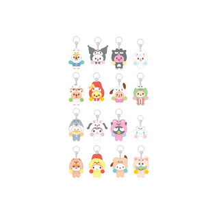 Stray Kids - SECRET FLOCKED FIGURE KEYRING (CHEER UP Ver.) - SKZOO X SANRIO CHARACTERS