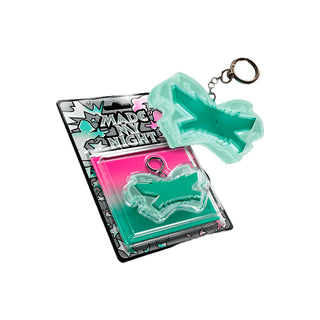 LE SSERAFIM - 2nd Single Album [MADE MY NIGHT] GLOW CLICKER KEYCHAIN (PINK / MINT)