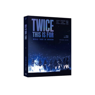 DVD box set for TWICE's world tour 'This is For' on a white background