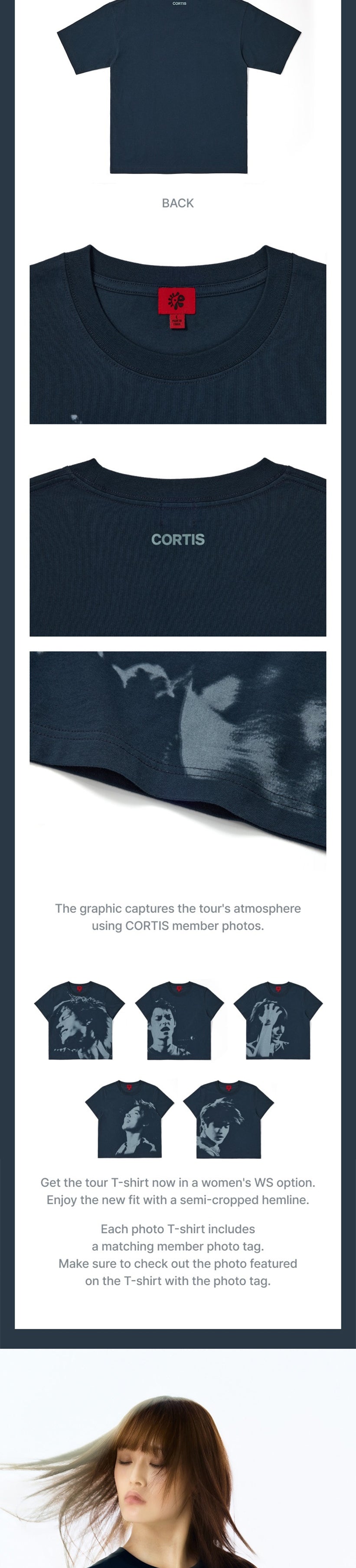 CORTIS KEONHO Photo T-Shirt Navy | 2026 PUT YOUR PHONE DOWN Tour