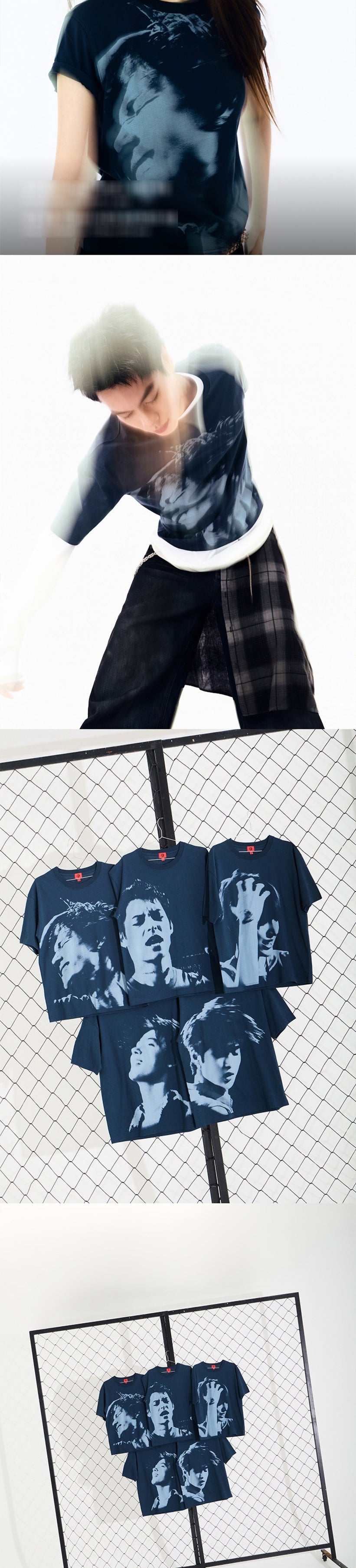 トップス 26 CORTIS TOUR PHOTO T-SHIRT KEONHO CORTIS KEONHO Photo T-Shirt Navy | 2026 PUT YOUR PHONE DOWN Tour