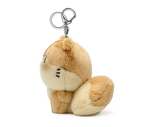 Plush animal keychain on a white background RamXia Log POP-UP STORE plush keyring