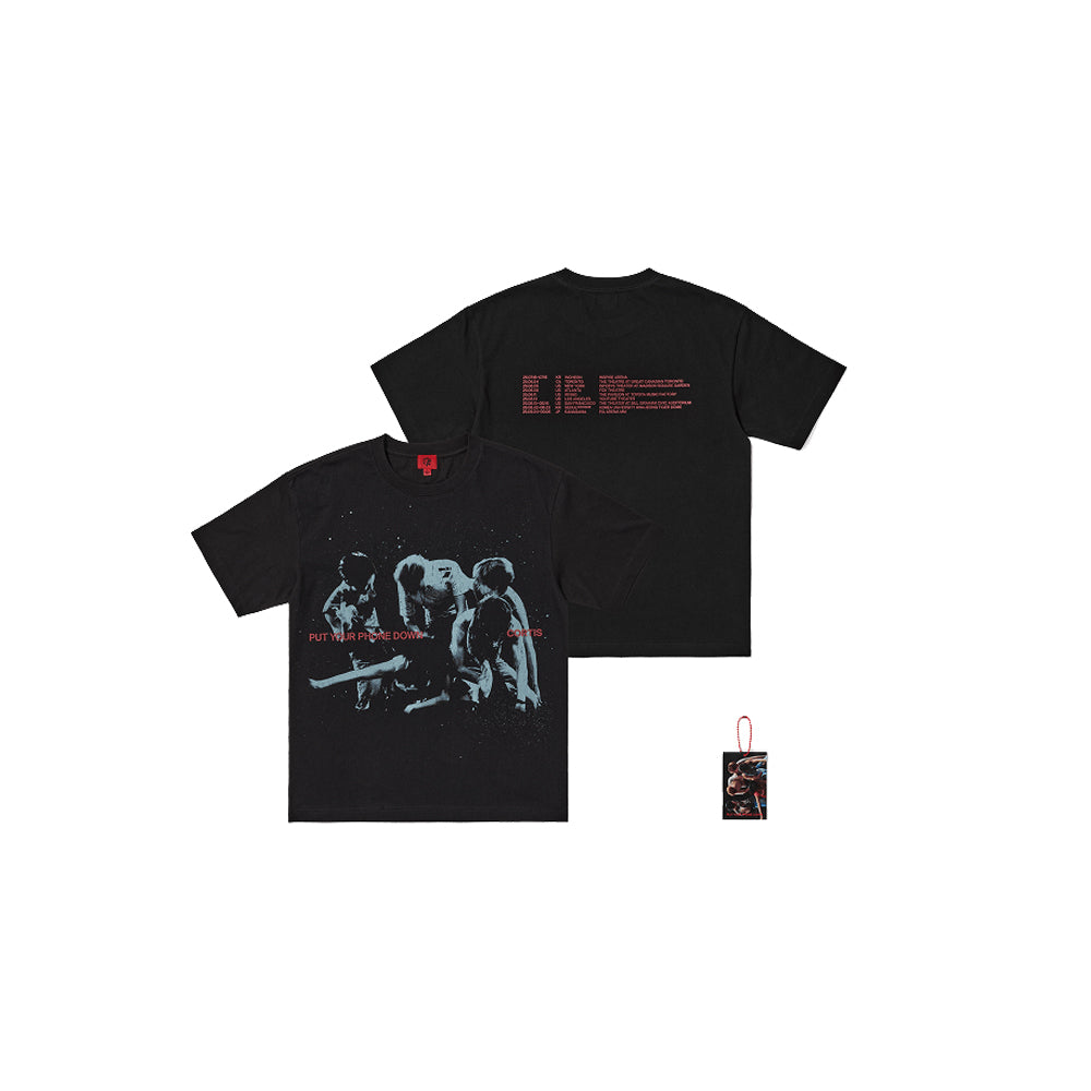 【M】CORTIS TOUR Routing T-Shirt コルティス CORTIS - TOUR Routing T-Shirt (Black) [2026 PUT YOUR PHONE DOWN