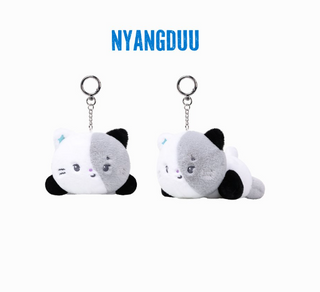 Two plush panda keychains with 'NYANGDUU' branding on a white background Xdinary Monsters PLUSH VOICE Ver. voice plush collection