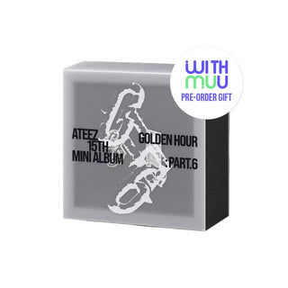 ATEEZ ALBUM WITHMUU ATEEZ - 15th Mini Album GOLDEN HOUR Part. 6 ( EARPHONE CHARM Ver. )