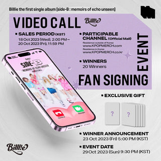 Billlie ALBUM (Video Call EVENT) Billlie the first single album [side-B : memoirs of echo unseen]