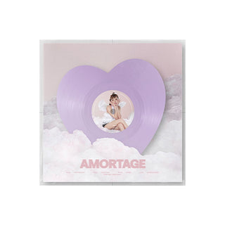BLACKPINK ALBUM JISOO - AMORTAGE Vinyl (Heart Ver.)