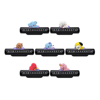 BTS MD / GOODS BTS - BT21 Baby Figure Phone Number Plate for Vehicles LINE FRIENDS
