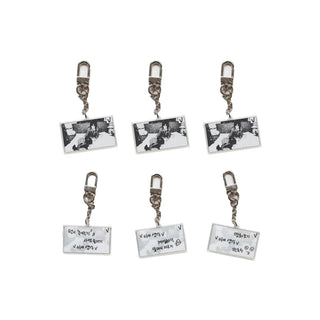 BTS MD / GOODS BTS V - LAYOVER KEYRING SET WHITE [ LAYOVER OFFICIAL MERCH MD ]