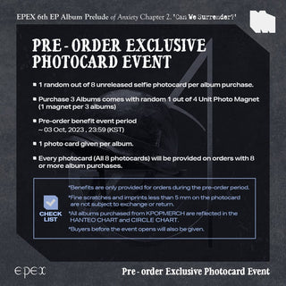 EPEX ALBUM Copy of EPEX -  Prelude of Anxiety Chapter 2. Can We Surrender 6th EP Album
