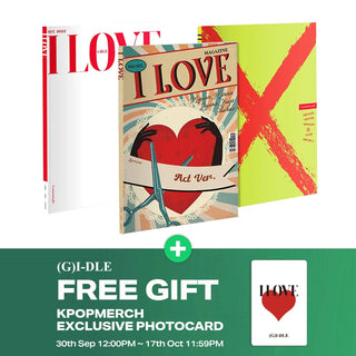 (G)I-DLE ALBUM [KPOP MERCH Exclusive Photocard] (G)I-DLE - I love 5th Mini Album (Photobook Ver)