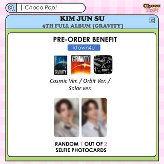 XIA(KIM JUN SU) - 5TH FULL ALBUM [GRAVITY] SOLAR VER. (LIMITED EDITION)