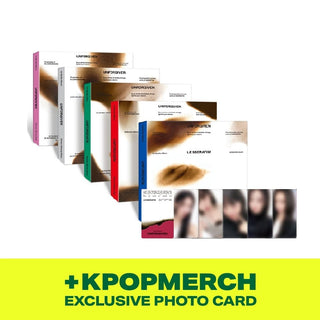 LE SSERAFIM ALBUM [+KPOPMERCH Exclusive Photocard] LE SSERAFIM - UNFORGIVEN 1st Studio Album (Compact Ver.)