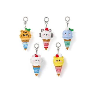 LE SSERAFIM MD / GOODS LE SSERAFIM - [ FIM'S CLUB X EARP EARP ] PLUSH KEYRING (ICE CREAM ver.)