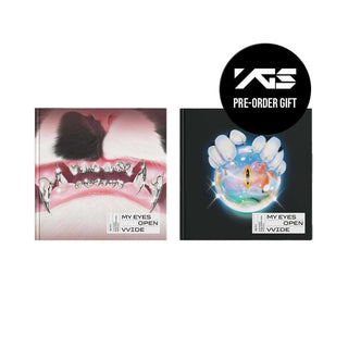 MEOVV ALBUM SET + YG POB MEOVV - MY EYES OPEN VVIDE (PHOTOBOOK)