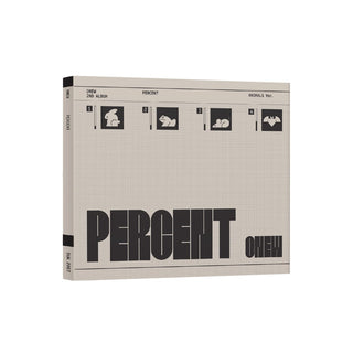 SHINee ALBUM A - GRAY SHINEE ONEW - 2nd Album PERCENT (Digipack Ver.)