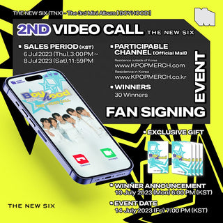 TNX ALBUM [2nd Video Call Event] THE NEW SIX ( TNX ) - BOYHOOD 3rd Mini Album