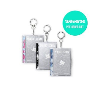 TXT (TOMORROW X TOGETHER) ALBUM WEVERSE / 1 RANDOM TOMORROW X TOGETHER - 9th Mini Album [ PERFECT STORM ] ( Photocard Case Ver. )