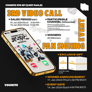 YOUNITE ALBUM [3rd Video Call EVENT] YOUNITE - BIT Part.2 5th Album